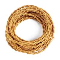 Échantillons gratuits de fil torsadé recouvert de tissu, lampe suspendue en tissu, cordon en tissu, câble, fil électronique industriel antique