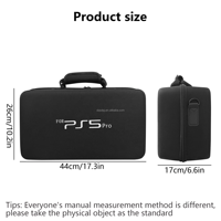 Étui de rangement en EVA durable pour console PS5 Pro, étanche, portable, antichoc, sac de transport grande capacité avec fermeture éclair