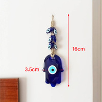Usine En Gros Blue Eye Devil's Eye Pendentif En Verre Décoration Murale Fatima Palm Pendentif pour La Décoration Intérieure