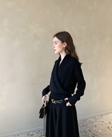 Pull élégant à col en V - Tricot doux, coupe ajustée, chic et confortable pour l'automne/hiver |   Parfait pour le bureau, les rendez-vous ou les tenues décontractées