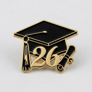 Spilla da Bavero Personalizzata OEM in Lega di Zinco Pressofusa con Smalto Morbido, Design Assortito, per Souvenir Accademici di Laurea - Product Image 3