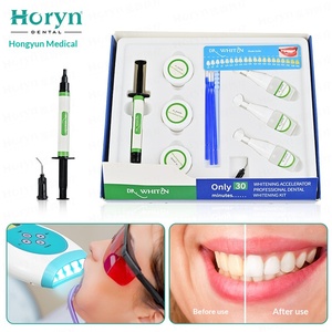 Kit Professionale per Sbiancamento Dentale con Luce LED, Gel Senza Perossido Compatibile, Trattamento di 30 Minuti, Risultati Visibili - HONRY CL02 - Product Image 2