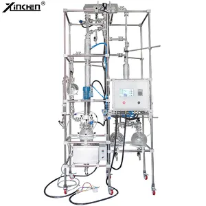 pilot fractional distillation rectification tower glass distillation unit