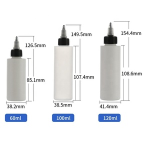 Ecannal 120ml 4oz HDPE bouteille à presser en plastique avec capuchon torsadé pour le soin des <span class=keywords><strong>cheveux</strong></span> Pigment Pet oreille gouttes <span class=keywords><strong>Gel</strong></span> d'huile liquide - Product Image 5
