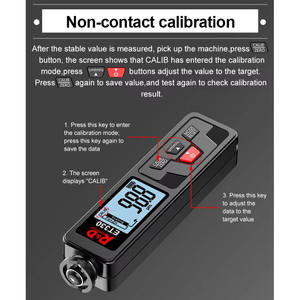 ET330 Zn Autolack-Dicken messgerät 0-1500um Fe NFe-Beschichtung prüfgerät 1 Jahr für Galvanik-Metall-Auto prüfgeräte - Product Image 6
