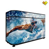 Module LED souple Qray OEM personnalisé GOB pour affichage LED intérieur, pas de pixel P2.5, Adobe RGB 98%, écran incurvé pour comptoir, L1065x1100mm