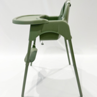 Chaise haute bébé Frosted LHB-025M avec deux réglages de hauteur et harnais à 5 points, chaise de repas pour bébé