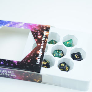 Ensemble de 7 dés polyédriques Galaxy Sparkle, fabrication artisanale haut de gamme personnalisée pour <span class=keywords><strong>les</strong></span> jeux de divertissement, directement de l'usine - Product Image 1
