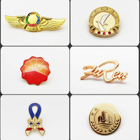 Badges en métal en gros épingles de logo personnalisé pour les célébrations de marque à usage promotionnel