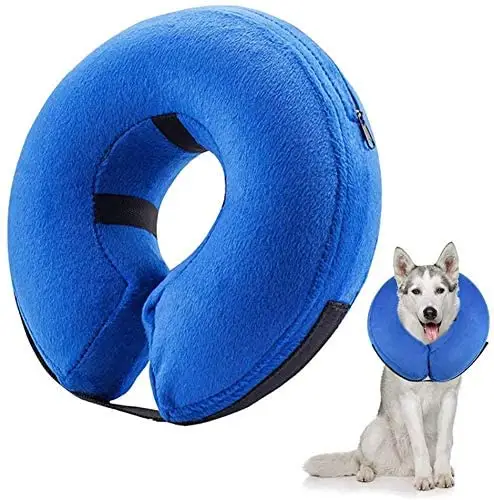 Kunden spezifische Großhandel Haustier Schutz kegel Weiche PVC Recovery Halsbänder für Hunde und Katzen Aufblasbare Hunde kegel Halsband verstellbar