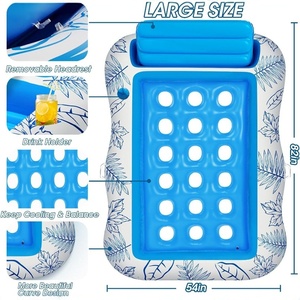 Cross-Biên Giới PVC Inflatable Đơn Hàng Nổi Vài Nước Phòng Chờ Ghế Có Thể Gập Lại Nổi Giường Cho Inflatable Ride-Ons - Product Image 2