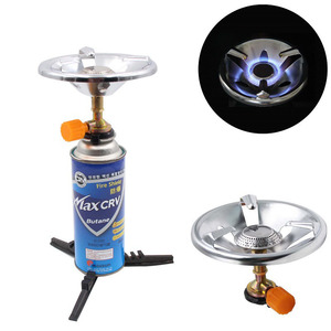 Portable Gas <b>Stove</b> Butane Fuel Stainless Steel One Piece Outdoor Camping <b>Stove</b> With Stand - Product Image 1
