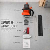Tronçonneuse à essence 52CC avec guide-chaîne de 20 pouces, scie de taille pour la coupe du bois