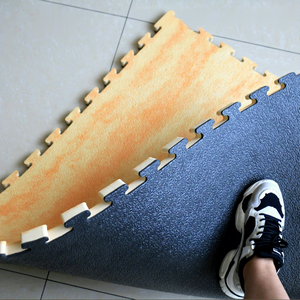 Alfombrilla de espuma EVA para artes marciales, 1 metro, 100x100, alfombrilla de entrenamiento de Taekwondo de grano de madera, alfombrillas de gimnasia, fabricantes al por mayor - Product Image 3