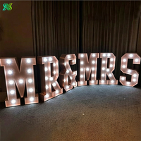 Lettres décoratives lumineuses pour mariage, anniversaire, événement, décoration de fond
