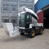 Camion Offre Spéciale automatique de mélangeur concret de ciment de chargement d'individu, individu de 3.5 mètres cubes chargeant la machine mobile de mélangeur concret