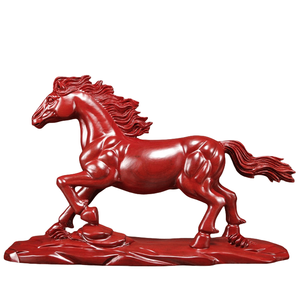 Chinese Zodiac Horse Lacquerware Carving Symbolizing Auspiciousness Beauty Continuous Self-Improvement
