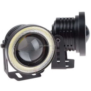 EURS Phare antibrouillard LED COB Angel Eye blanc bleu bleu glace rouge rose vert modèle H7 universel 21W 800LM 24V DRL - Product Image 4