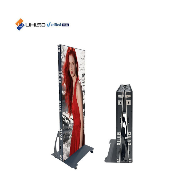 Indoor P1.86 LED POSTER DISPLAY STANDing Display Screen Poster Led Advertising 640*1920 Foldable LED POSTER