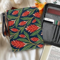 Housse de protection pour Bible, motif floral tropical avec feuilles de Teuila, fermeture éclair, idéale pour les voyages quotidiens, l'église, le shopping et comme cadeau – Vente directe usine