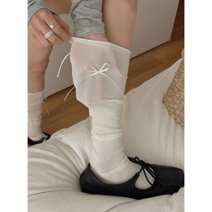 Ballet Style Slouch <b>Socks</b> For Women Solid Color <b>Long</b> <b>Socks</b> Breathable Sweat Absorbing Odor Resistant Youth Size - Product Image 2