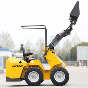 Trung Quốc tốt nhất <span class=keywords><strong>1</strong></span> tấn nhỏ 4x4 wheel drive khớp nối mini loader để bán bánh xe nhỏ Skid chỉ đạo mini loader với xô kết thúc trước - Product Image 1
