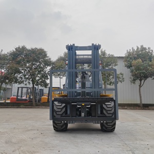 Approbation EPA T4F <span class=keywords><strong>Chariot</strong></span> élévateur tout terrain accidenté 4WD 2WD Extensions de fourches à mât Triplex entièrement gratuites Chargement de 2.5 3.0 3.5 tonnes librement - Product Image 6