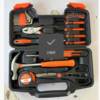 Kit d'outils à main multifonctionnels Liqsteel de 39 pièces avec boîte à outils rigide, personnalisable OEM pour la réparation et l'entretien à domicile