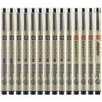 Vente en gros de stylos Sakura Micron, stylos à pointe fine professionnels pour le dessin, 14 types de pointes différentes pour le croquis