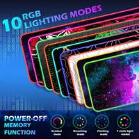 Tapis de souris sans fil avec base en caoutchouc pour PC, chargeur sans fil RGB, tapis de souris de jeu pour ordinateur, tapis de souris de jeu pour gamer pour le bureau