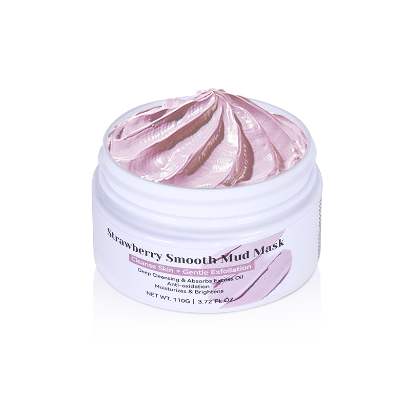 Masque de boue lisse à la fraise