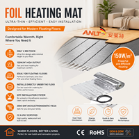 Tapis chauffant électrique en feuille, film de chauffage par le sol, système de chauffage radiant, fabrication OEM, marque privée