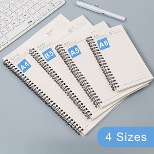 School Business Style Notebook 200 Pages Silk <b>Screen</b> Printed Wire O Exercise Books PP Transparent <b>Cover</b> A4 Spiral Binding - Product Image 3