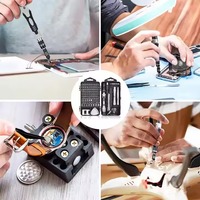 Kit d'outils de réparation de précision de 115 pièces avec tournevis magnétiques, poignée antidérapante pour smartphone et ordinateur portable