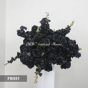 DKB Artificial Flowers Luxury Silk Rose Flower Balls Wedding Centerpieces Table Decorations High Quality Artificial Flower Ball - Product Image 3