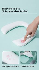 Asiento de entrenamiento para ir al baño ajustable para niños pequeños, escalera plegable de plástico, inodoro infantil con acolchado suave mejorado, orinal portátil para niños - Product Image 5