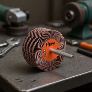 Ttake Abrasive Flap <b>Wheel</b> 80x20 Mm 60 Grit 6 Mm Shaft For <b>Grinding</b> - Product Image 3