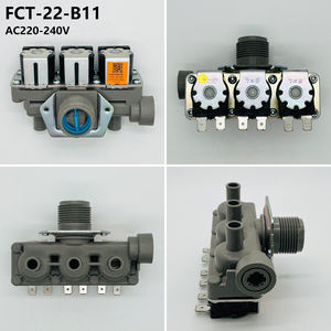 Haier <strong>Washing</strong> <strong>Machine</strong> Electric 220V-240V Solenoid Valve Durable FCT-22-B11HC Plastic <strong>Metal</strong> Grey Laundry Appliance <strong>Part</strong> - Product Image 5