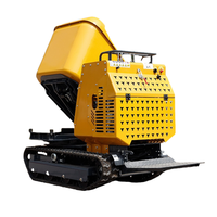 Mini déchargeur de petit site de remorque concrète hydraulique de déchargeur avec le mini camion à benne basculante rotatoire de levage élevé