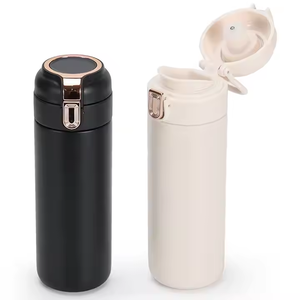 New Arrival 320ml 420ml thông minh <span class=keywords><strong>LED</strong></span> hiển thị nhiệt độ chân không phích cách điện chai nước với xử lý Nắp - Product Image 3