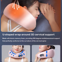 Rechargeable Voyage D'affaires Oreiller Portable Sans Fil U Forme Corps Vibrant Shiatsu Pétrissage Mousse À Mémoire Oreiller De Massage Du Cou