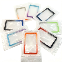 Étuis de protection RFID en TPU holographique multicolore pour passeport et cartes de crédit, 35pt, style tendance, souples et flexibles, sans fermeture, avec logo
