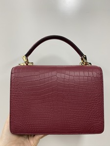 Sac à main en cuir de crocodile pour femme, sac à bandoulière en cuir de crocodile, sac à poignée supérieure en cuir de crocodile - Product Image 6