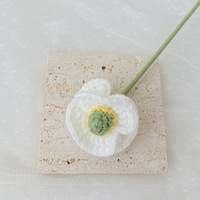 Wol rajutan tangan buket bunga abadi Poppy kecil bunga buatan dewi tinju grosir bunga buatan Artisan