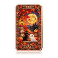 Barre de cuivre personnalisée 1oz 999, lingot de cuivre fin, thème Halloween (Chat Noir, Fantôme, Citrouille), cadeau souvenir, vente en gros