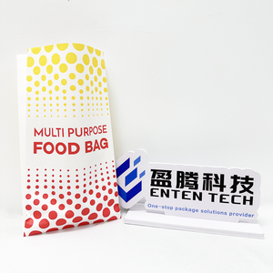 Eco Friendly Large Multi Purpose Take Out White Kraft <b>Paper</b> Take Away Food <b>Paper</b> Bag - Product Image 1