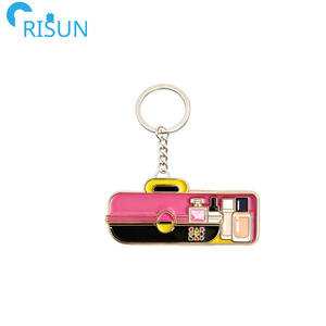 Venta caliente Fabricación <span class=keywords><strong>Maquillaje</strong></span> Lover Box Caboodle Llavero Diseño propio personalizado 6 colores Quirky <span class=keywords><strong>Caboodles</strong></span> Llaveros Llavero - Product Image 2