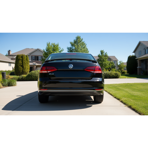 Aileron de coffre arrière pour Volkswagen Jetta 2015-2017, finition mate, style queue de canard en ABS, aileron de tuning, installation facile avec colle T - Product Image 1