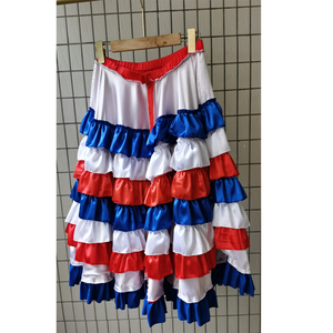 Trajes de baile para niñas baile para adultos Francia <span class=keywords><strong>Cancan</strong></span> vestido falda actuación escenario volantes España tobillo longitud Split vestido largo - Product Image 3