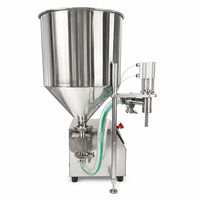 Machine de remplissage semi-automatique servo pour liquides visqueux KDM-FML45R, pour sauces, crèmes, confitures, 10-50000 ml